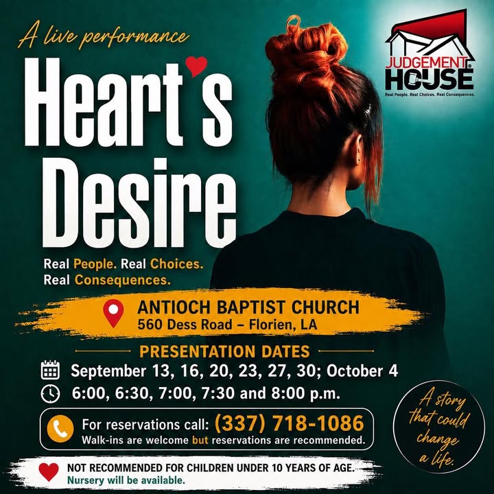 Heart’s Desire Live Performance Coming to Florien